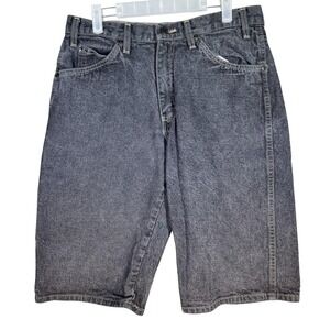 Dickies Carpenter Shorts Mens 32 Gray Denim Workwear Utility Pockets Relaxed